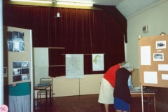 11 October 1986: Exhibition: Bartons in the 1920s. Madge Byford, Ruth Kirby. Mary Page behind the screen.