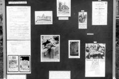 September 1989: Display boards for Harvest and Flower Festival at Wescote Barton Church.