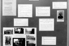 September 1989: Display boards for Harvest and Flower Festival at Wescote Barton Church.