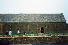 September 1991 Visit to the opening of Swalcliffe Barn. Ruth Kirby, Kay Davies, Audrey Martin. Photograph taken by Mary Jones.