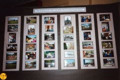 November 1997 School exhibition. Board set up by school.