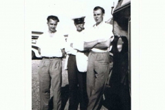 Sunday School Coach Drivers. Left to right: Jack Smith, Harry Stevens, Derrick Jarvis.