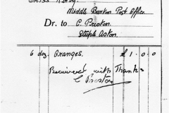 December 31 1947 Miss Kirby buys oranges from Prestons for a trip.