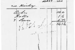 December 9 1946 Miss Kirby buys food for tea.
