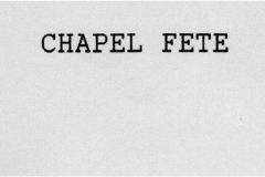 1991 Chapel Fete.
