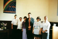 2000 (?) Sunday School Anniversary, cast of sketch for 'Rich Young Rider'.