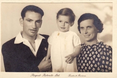 1940/41 Valentine, Derek and Ethel Gardner.