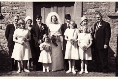 29 August 1964 Wedding of Deanna Stewart and Derek Gardner, outside the Methodist Chapel.