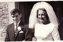 29 August 1964 Wedding of Deanna Stewart and Derek Gardner, outside the Methodist Chapel.