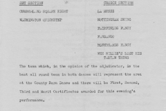 17 February 1964 Area Folk-Dance Festival, Banbury Grammar School.