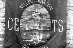 1884 Banner of the Church of England Temperance Society. Found, rolled up, in the Alice Marshall Hall by members of the Drama Group in 1989.