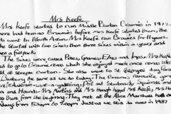 Mrs Keefe: Organiser of the first Middle Barton Brownies.