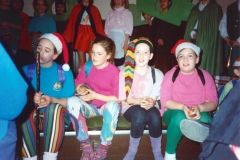 12 March 1992 Guides Pantomine. L to R: Holly Roberts, Lucy Horne, Catherine Conway, Kelly Haupt.