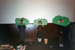 12 March 1992 Guides Pantomine. L to R: Sarah Parrett, Amanda Jeffries, Gemma Clark.