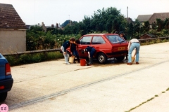 July 1986 Cub/Scouts car wash.