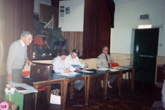 June 1988 Cub/Scout AGM. Mick Sterling, Shiela Tumman, Austin Jones and Chris Gregory.