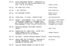 1st October 1994 Middle Barton Play Area and 1st Barton Scout Group - Skills and Promises Auction.