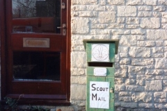 Christmas 1992 Scout mail - box made by Bill Edbury.