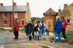 Hedge Dating Group. Hugh Poulton (left). Olive Allington and Claire McComb (right).