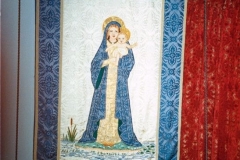 December 1986 Mothers Union banner at St. Mary's Church, Steeple Barton.