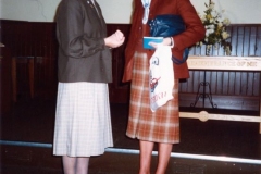 5 December 1989 Mothers Union: Presentation of '50' years membership certificates.