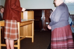 5 December 1989 Presentation of certificates. Rosemary Pierce and Margaret Allen.