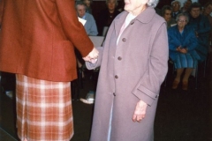 5 December 1989 Presentation of certificates. Rosemary Pierce and Ruby Pratley.