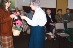 5 December 1989 Presentation of certificates. Presentation of gifts to Elsie Bridger.