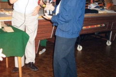 1991 Flower and Vegetable Show held by Bartons and District Horticultural Society. Tom Cattle and Ken Hopes.