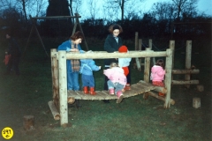 Playing Fields Play Area: Opening by John Yearly (Oxfordshire Playing Fields Association).