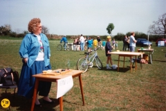 1994 Playgroup May Day Fete.Anna Madden and Michael Horwood-Smith.