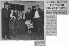 1963. Middle Barton win Youth Drama Festival.