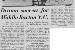 1964. Middle Barton win Youth Drama Festival.