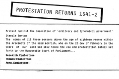 1641-42 Protestation Returns (Charles I).