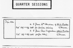 June 1824 Quarter Sessions. Charles Eaglestone perhaps having a race with another young man?