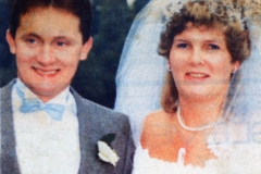 October 1986 Oxford Mail. Marriage of Charles Eaglestone and Karen Golder.