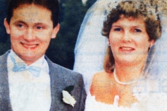 October 1986 Oxford Mail. Marriage of Charles Eaglestone and Karen Golder.