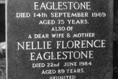 Tombstone in Westcote Barton Churchyard.