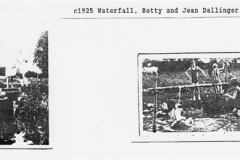 c. 1925 Waterfall on the mill stream. Betty and Jean Dallinger.