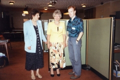July 15 1995 Eaglestone family day - Sheila Rawlins, Hazel Eaglestone and Aidan Eaglestone.