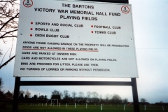 1999. Sports and Social Club sign.