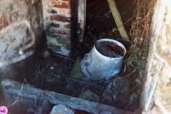 1986 Hollier's Barn. Privy at rear.