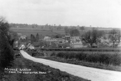 1920s Middle Barton from the Kiddington Road.