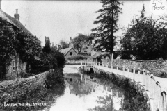 The mill stream.