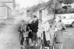 c. 1950s Unknown (?) Jill Dale third from the left. Mill Lane.