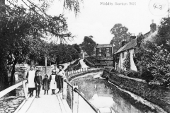 1910 Mill Lane ford. Miriam Gibson, Joe Stockford, Dolly Simson, ANO, Gertrude Simson, ANO.