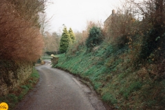 1992 7 Mill Lane at top right. Looking down Mill Lane.