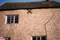 1987 17 Fox Lane Datestone just visible under cross - 1754.