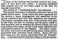 29 May 1896 Oxford Times - continued report of the accidental death of Jeremiah George Kirby.