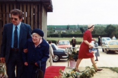 8 May 1981 Ruth Kirby receives the British Empire Medal at the Sports and Social Club.